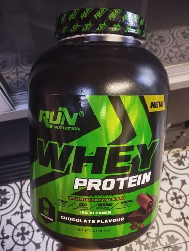 sport walvar: Protein Whey "Run Nutrition" Bağlı qutuda "60 pors" hər porsda 24