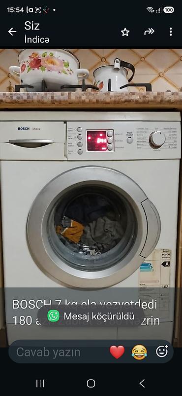 BOSCH 7 kq ela vezyetdedi 180 azn Zabrat s180 Nəzrin