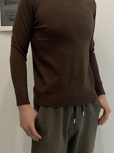 мужской свитер: Свитер - полуклассика в коричневом цвете “Brunello Cucinelli” - новый