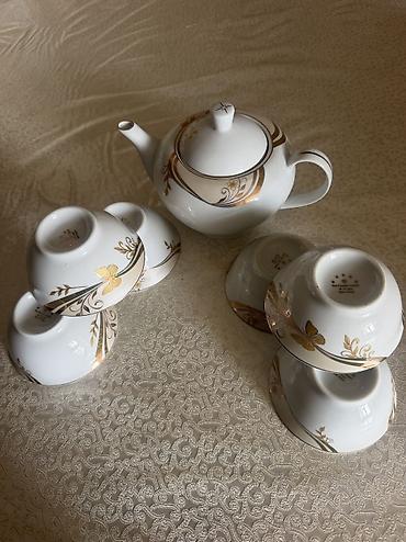 dish sets: Набор столовой посуды,преимущественно фарфор с синим узором и — 2