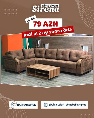 Divanlar: Künc divan, Yeni, Açılan, Bazalı, Parça, Çatdırılma yoxdur — 3