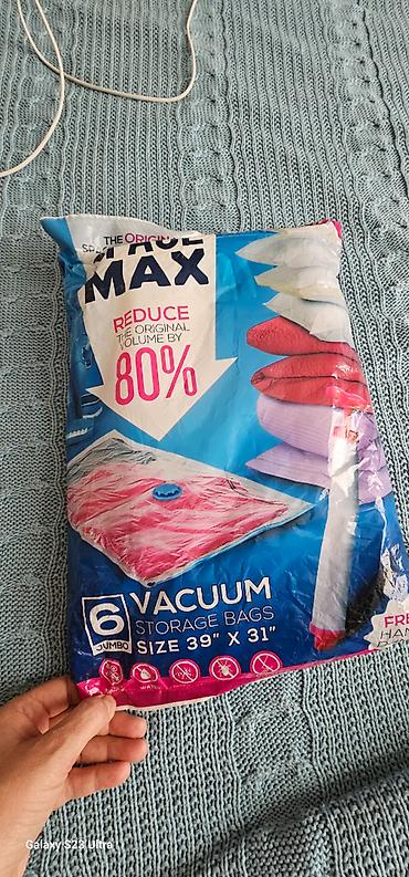 Digər ev dekoru: Teze xaricden alinib, vakum paket boyuk olculu,6 eded varxususi hava — 1