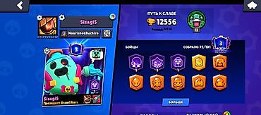 Другие игры и приставки: Аккаунт Brawl Stars Основное: - Путь к славе: 12 556 трофеев (рекорд — 1