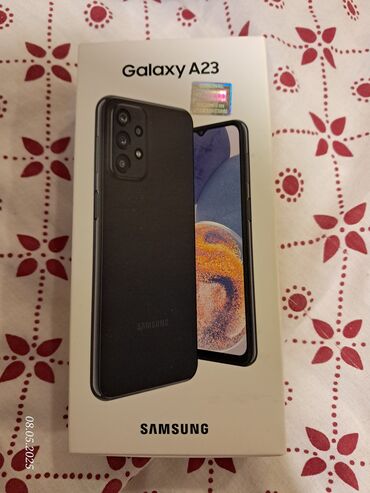 Samsung: Samsung Galaxy A23, 64 GB, rəng - Göy, Sensor, Barmaq izi, İki sim kartlı