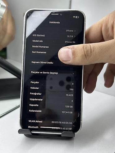 Apple iPhone: IPhone Xr, 128 GB, Ağ, Face ID — 11