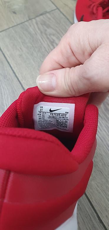 Детская обувь: Красные кроссовки Nike для детей - Модель: FB (ярлык на язычке на — 3