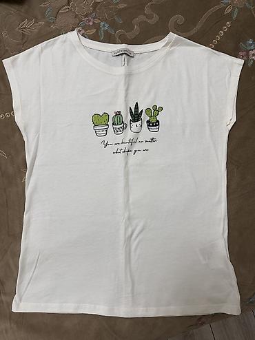 scottişh kedi: Ağ rəngli qısaqoll T‑şert Brend: A’G̈ Fashion Ölçü: M Dizayn: - — 2