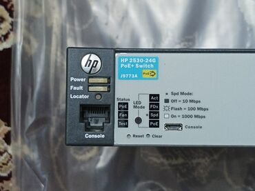 Modemlər və şəbəkə avadanlıqları: Yeni HP 2530-24G PoE+ Switch (J9773A) Korporativ səviyyəli şəbəkə — 8