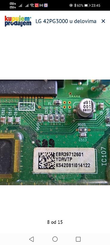 Televizori: LG 42PG3000 – delovi za plazma TV Dostupne ploče i komponente sa — 9