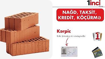 Kərpic - Material: keyfiyyətli gil əsaslı kərpic - Növ: boşluqlu lalafo.az -da Kərpic - Material: keyfiyyətli gil əsaslı kərpic - Növ: boşluqlu