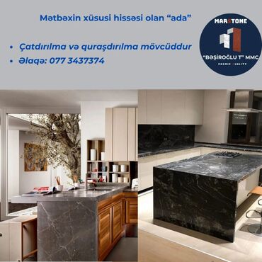 Kafel və metlax: Mətbəx adaları, stolüstü səthlər və pilləkən üzlükləri üçün