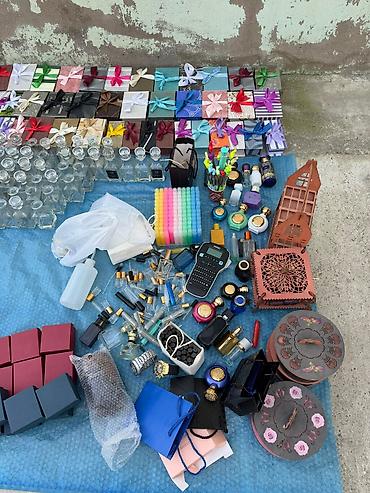 unisex: Parfüm hazırlama dəsti və aksesuarları Məhsulun tərkibi: tecili — 8