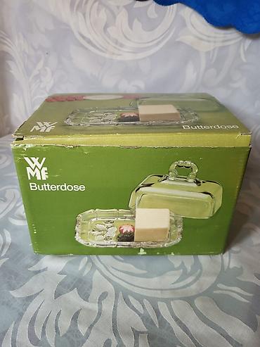 koktel set: Posuda nova iz 80ih.god.za maslac,margarin WMF Nemacka. Renomirana — 2