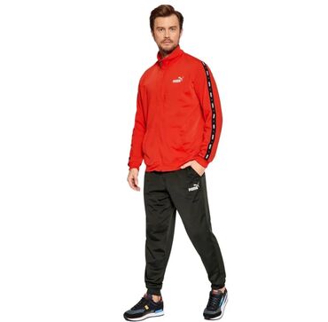 белые спортивные штаны мужские: Эркектердин спорттук костюму, M (EU 38), Puma, Жаңы, түсү - Кызыл, Өзү алып кетүү, Акысыз жеткирүү