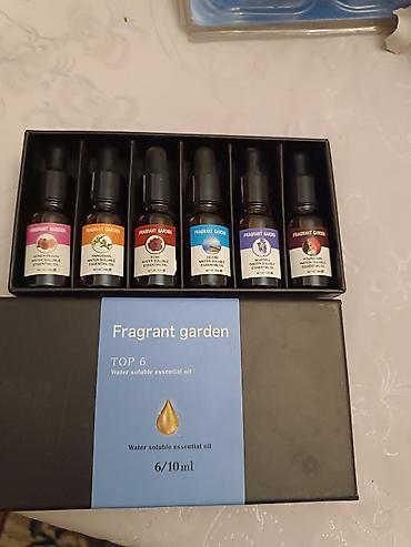 Digər məişət məhsulları: Məhsul dəsti: 1) Fragrant Garden – suyla həll olan efir yağları dəsti — 1