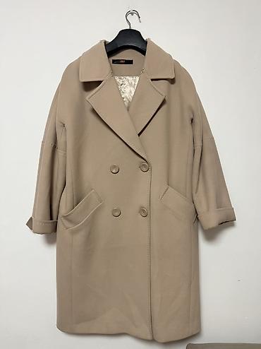 Пальто: Пальто, Классика, Зима, Кашемир, Оверсайз, L, XL — 3