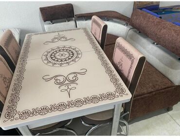 Masa və oturacaq dəstləri: Mətbəx üçün, Yeni, Açılan, Dördbucaq masa, 4 stul — 4