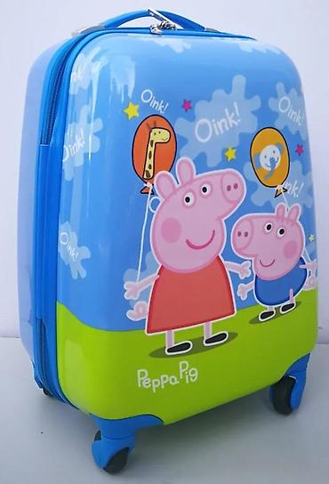 Rančevi, torbe i koferi: Dečji kofer Peppa Pig na točkiće - Dizajn: zvanični Peppa Pig motiv u — 1