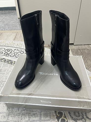 полусапог: Женские полусапоги Tamaris - Модель: 1-1-25359-45 - Цвет: чёрный (003 — 8