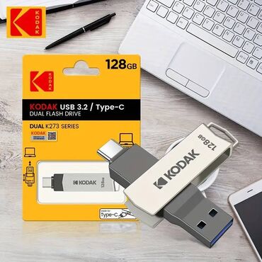 Flash kartlar: Flash kart 128 GB, USB 3.2, Yeni