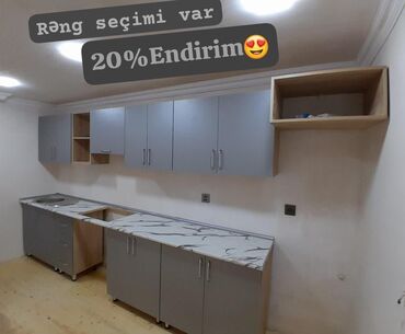 mətbəx dəsti: Çatdırılma quraşdırma pulsuz ölçü 3metr reng seçimi var