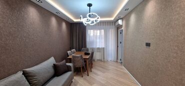 Uzunmüddətli kirayə mənzillər: 7ci mikrorayonda. 5/5, orta təmirli bütün əşyaları ilə 2 otaq, YALNIZ — 1