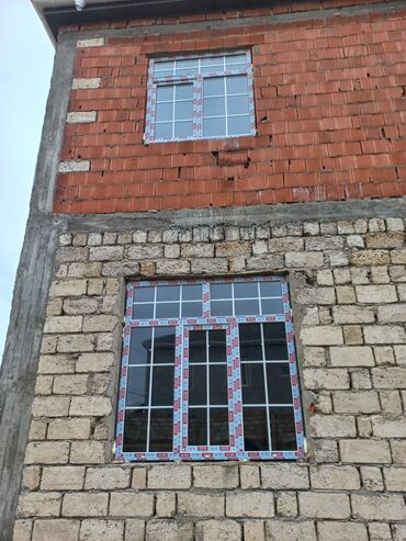 Plastik pəncərələr: Yeni İkiqat şüşə paketi Plastik pəncərə, Еni: 1000 sm, Uzunluğu: 1000 sm, Pulsuz quraşdırma — 14