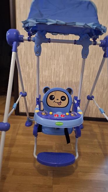 Yelləncəklər: Uşaq yelləncəyi – Brave Baby - Rəng: mavi - Növ: çərçivəli ev/yoltuar — 4
