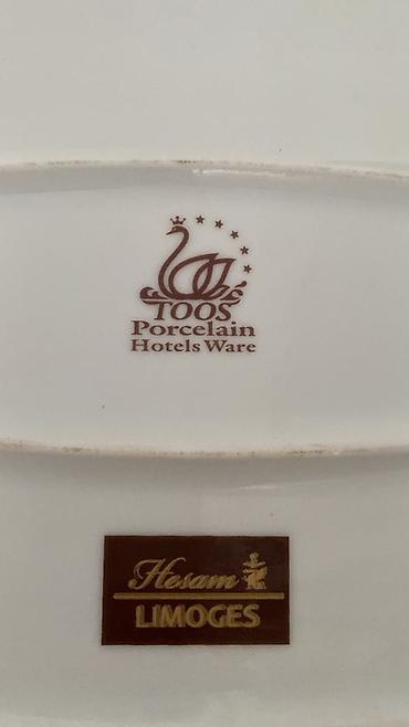hesam qablar: TOOS Porcelain / Hesam Limoges servis dəsti - 2 ədəd porselen süfrə — 2