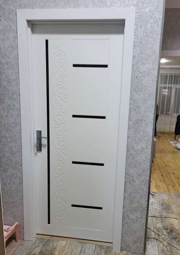 Otaq qapıları: Qonaq otağı üçün Yeni Otaq qapısı 90x205 sm Çərçivə ilə, Zəmanətli, Ödənişli quraşdırma, Pulsuz çatdırılma — 4