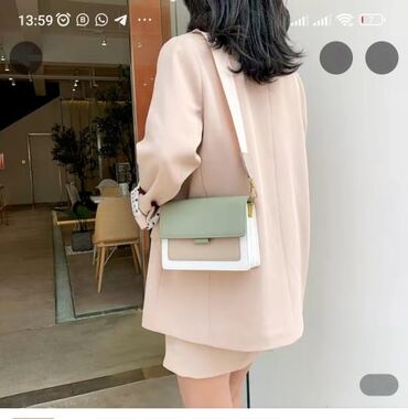 сумка зеленый цвет: Продаю новую сумку в стиле Кореи Японии Очень плотная и качественная