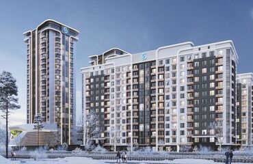 квартира токмок центр: Строится, Элитка, 2 комнаты, 68 м²