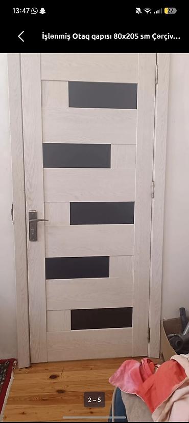 mdf panel satışı: Yataq otağı üçün İşlənmiş Otaq qapısı 80x205 sm Zamok ilə, Ünvandan götürmə — 1