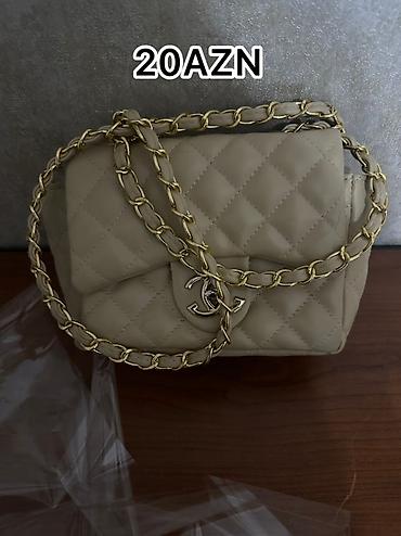 imagination louis vuitton qiyməti: Bej rəngli çiyin çantası - Quilted (romb naxışlı) dizayn - Qızılı — 1
