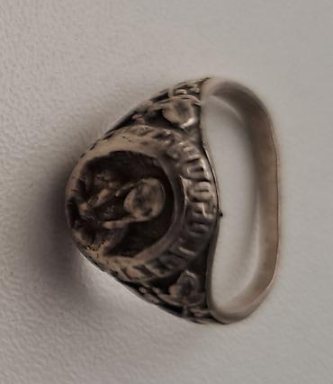 Шакек, Мөөрдүү шакек, Үлгүсү 925, Аялдарга, Кыстырмасыз, Колдонулган — 2
