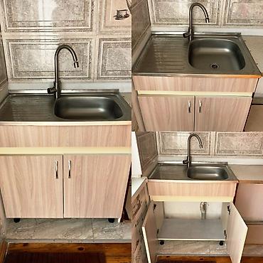Кухонные гарнитуры: Mətbəx modul dəsti – qaz plitəsi və qoltuqlu çanaq lavabosu ilə — 3