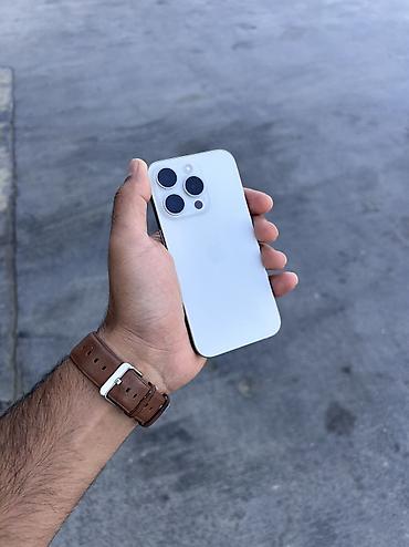 iphone en ucuz telefon: IPhone 15 Pro, 128 GB, White Titanium, Face ID, Simsiz şarj, Zəmanət — 8