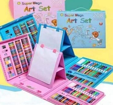 Ostale dečije stvari: Set za crtanje sa papirom roze i plavi 2500din Set za crtanje od 208 na lalafo.rs — 1 Ostale dečije stvari: Set za crtanje sa papirom roze i plavi 2500din Set za crtanje od 208 — 1