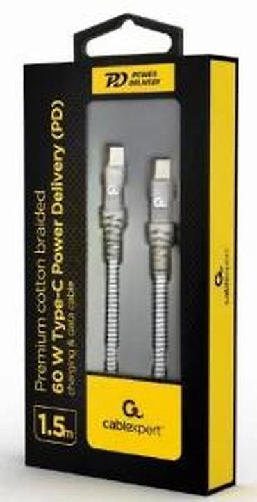 Kablovi za telefone: Cablexpert USB-C na USB-C kabl, 1.5 m – Power Delivery 60 W - Tip — 9