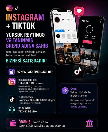 ff hesap satışı: 280k(280min izləyicili tiktik ) + 111k (111min izləyicili instagram) — 1