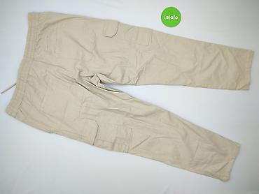 extreme baggy: Męskie spodnie cargo jogger – beżowe - Rozmiar: 40 (MEN) - Krój — 3
