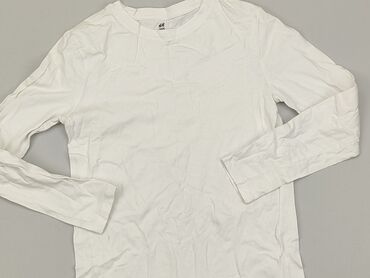 biała bluzka chłopięca: Bluzka, H&M, 12 lat, 146-152 cm, stan - Dobry