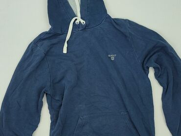 Bluzy: Gant, Bluza z kapturem dla mężczyzn, rozmiar S