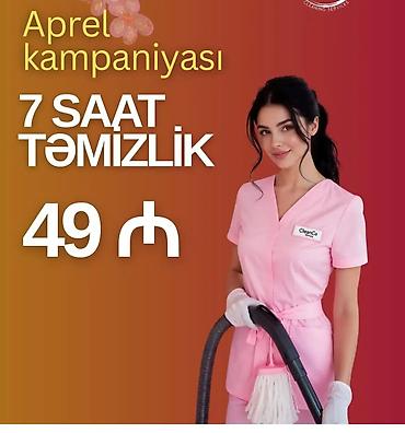 paketleme iş: Saatlıq təmizlik və köməkçi xidməti - Saatlıq təmizlik paketləri: • — 5