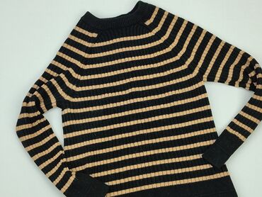 czarne bluzki w kropki: Sweter, S, stan - Dobry