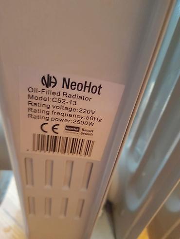 panel radiator: 5aydi alinib 139 manata. NeoHot yağlı radiator, elektriklə işləyən — 3