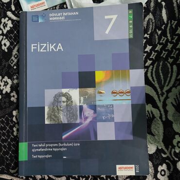 Kitablar, jurnallar, CD, DVD: Fizika Dim 7ci Sinif Testi. Az İşlənib. Yeni Kimidir. Heç Bir Cırıq Və