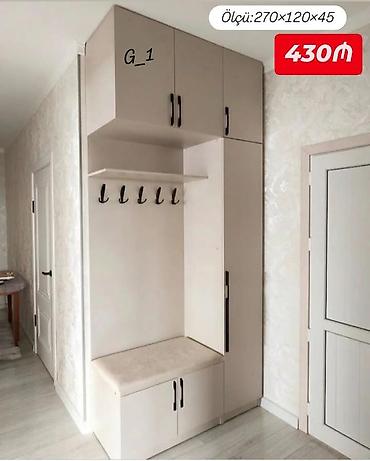 Dəhliz üçün çoxfunksiyalı dolab dəsti - Ölçü: 270 × 120 × 45 sm