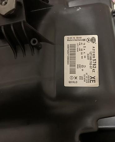 e63 212: Комплект передних фар Mercedes-Benz 2009 г., Б/у, Оригинал, Германия — 2