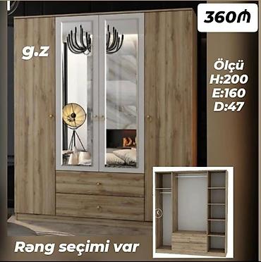 Şkaf-çəkmə dolabı - Material: taxta teksturalı korpus, iki ədəd